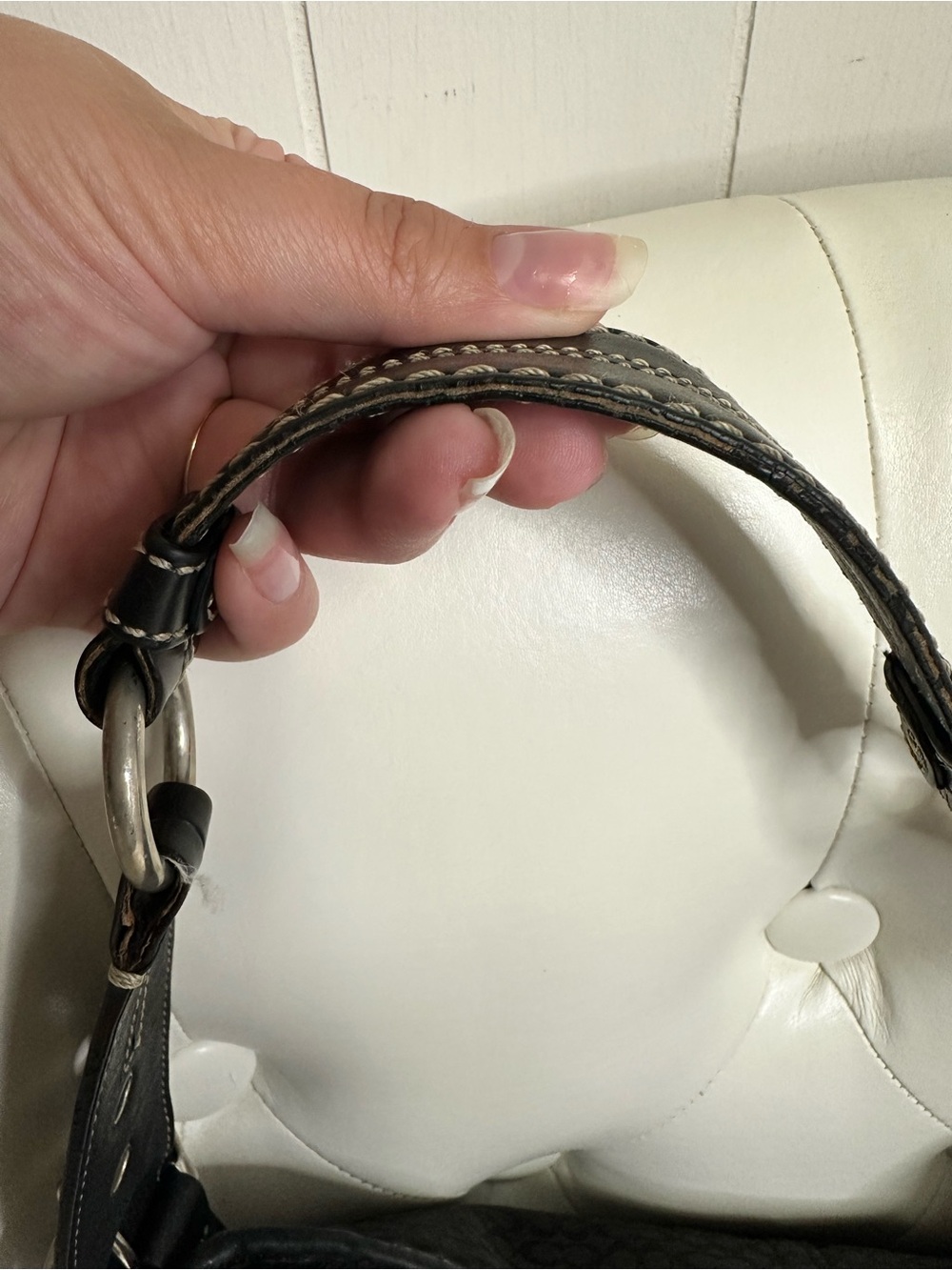 Coach Black Signature Jacquard Shoulder Bag - Picture 3 of 8